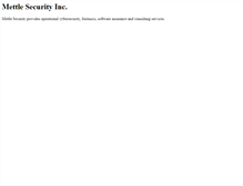 Tablet Screenshot of mettlesecurity.com